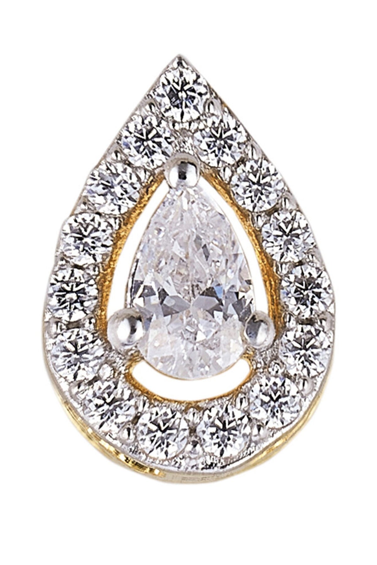 925 Silver Mini Pear Earrings 