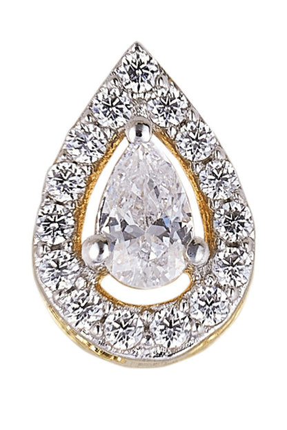 925 Silver Mini Pear Earrings 