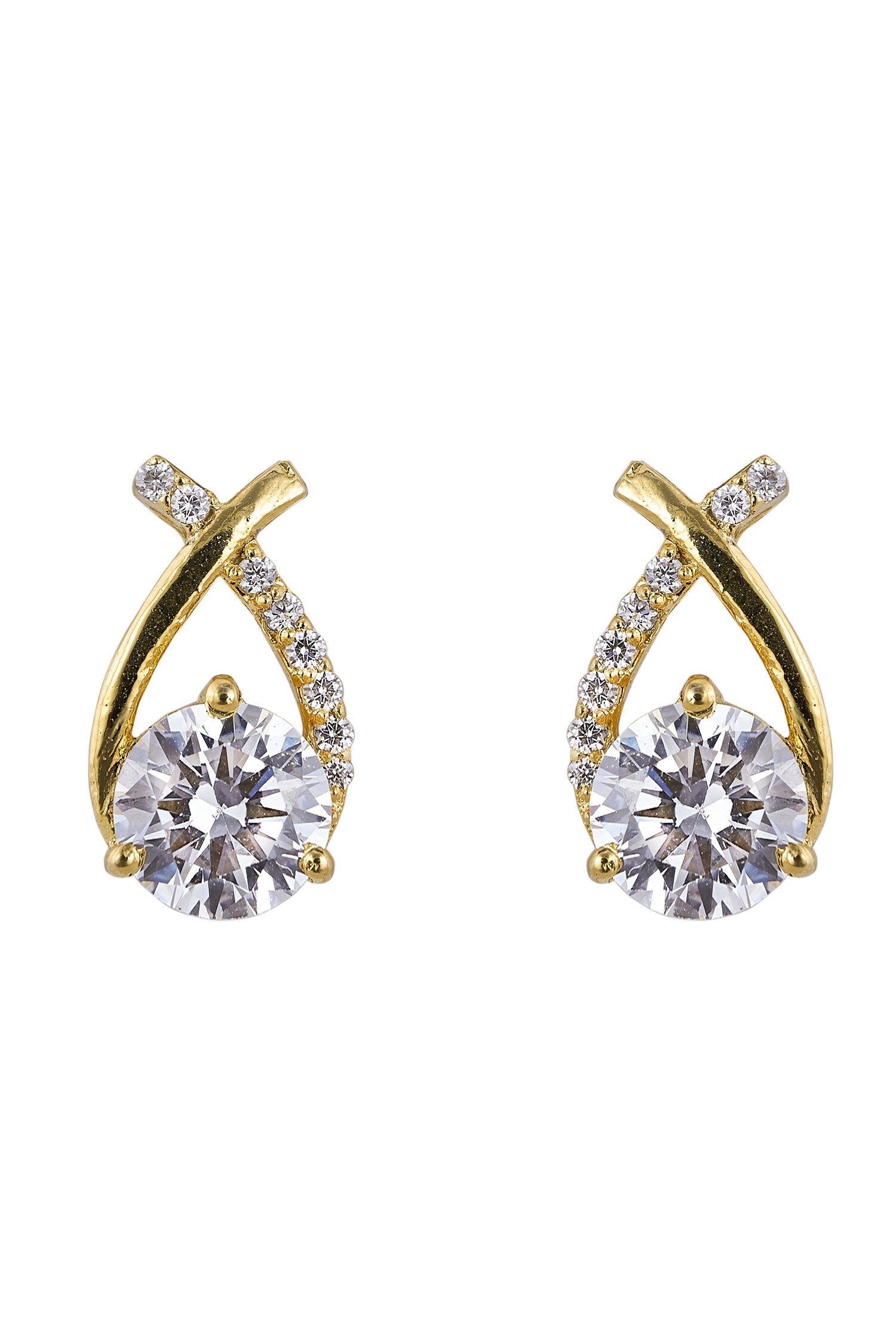 925 Silver Crossover Studs 