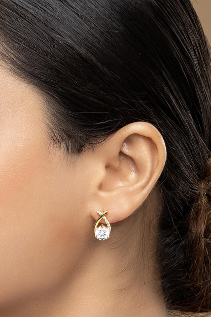 925 Silver Crossover Studs 