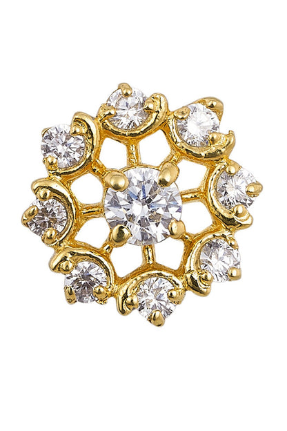 925 Silver Phool Studs 