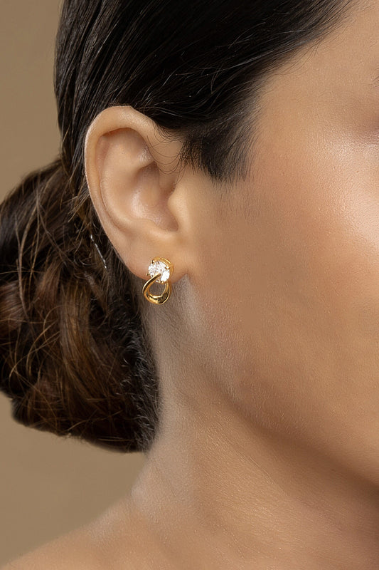 925 Silver Hula Studs 
