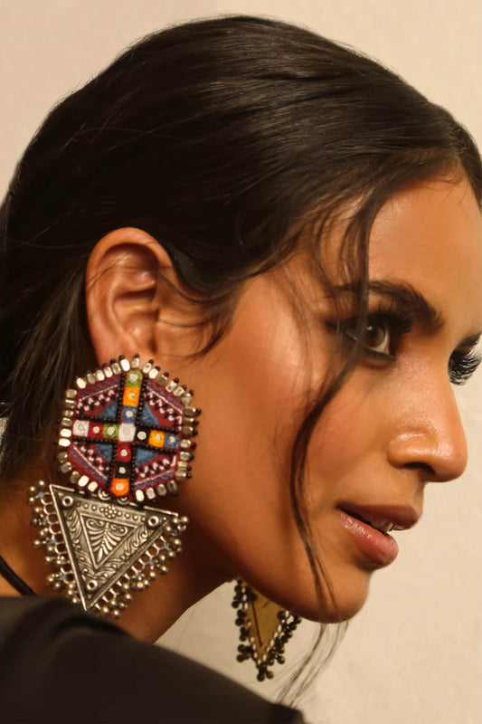 Banajaran Embroidered Earrings 