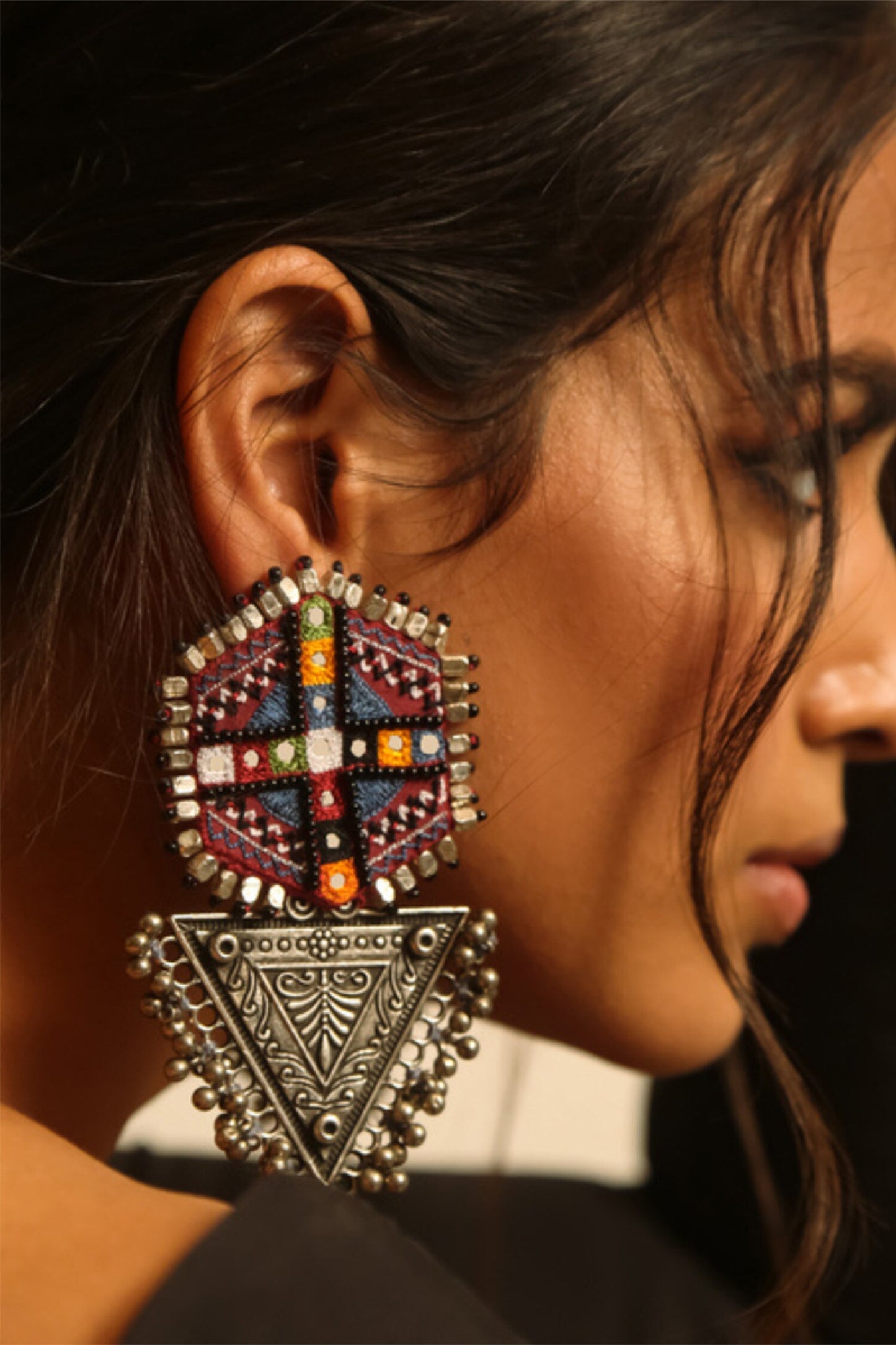 Banajaran Embroidered Earrings 