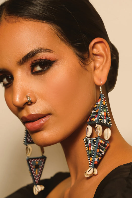 Fatafati Embroidered Earrings 