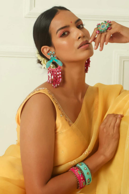 Morni Embroidered Earrings 