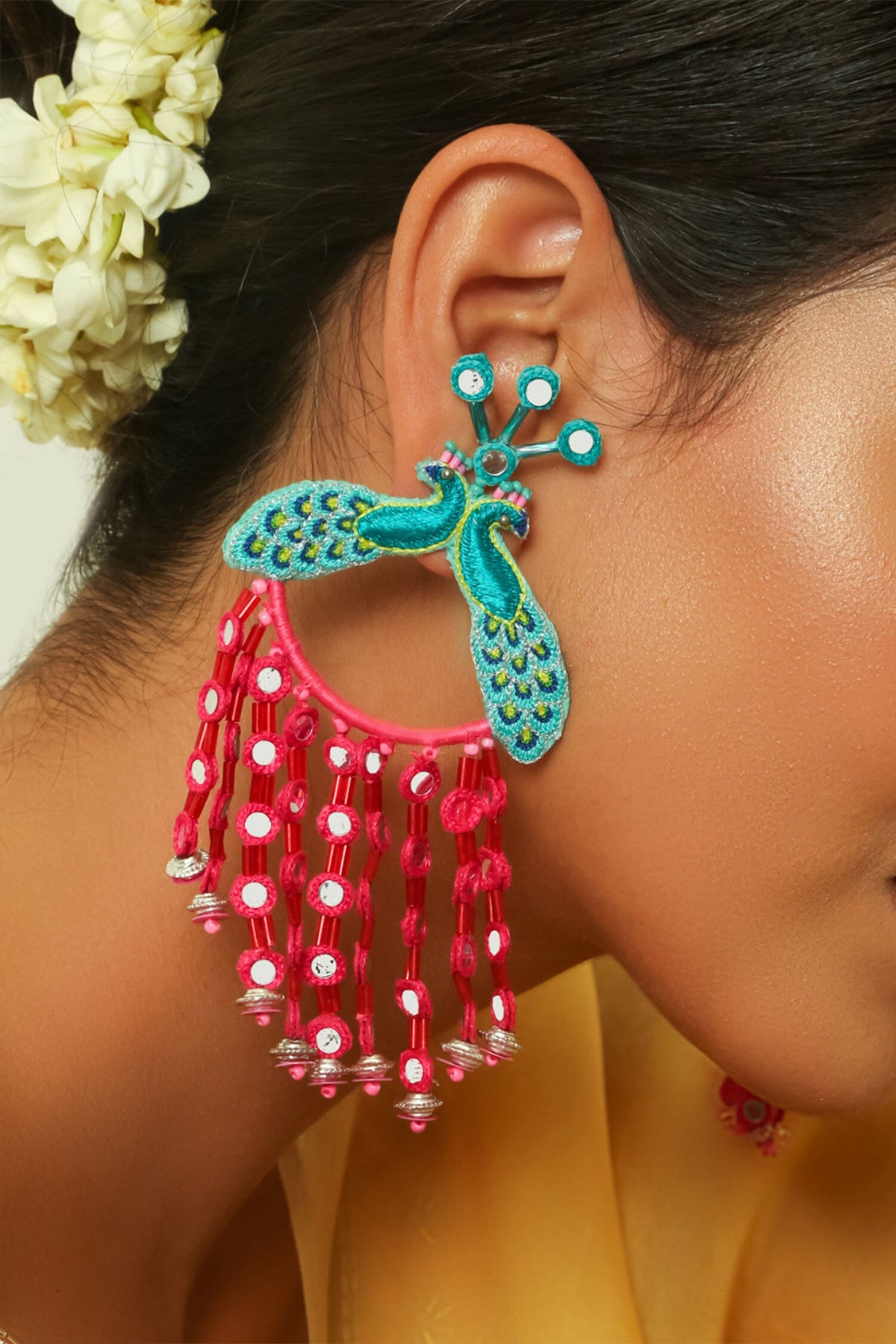 Morni Embroidered Earrings 