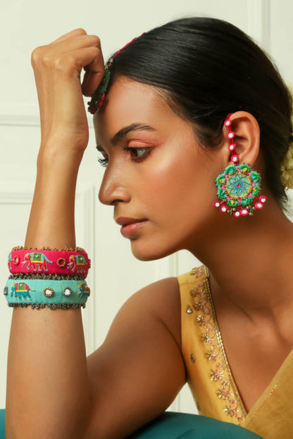 Pushpa Embellished Earrings 