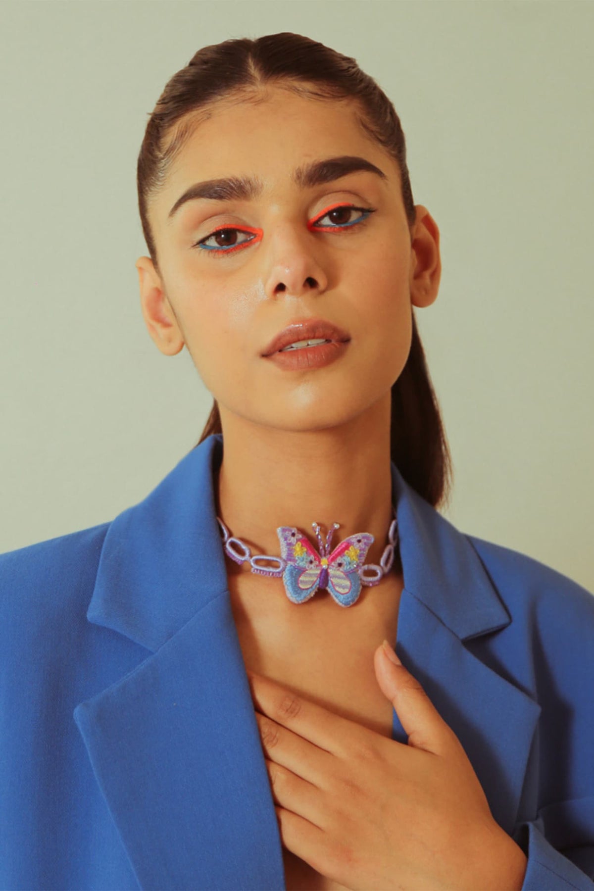 Vibe Check Embroidered Choker 