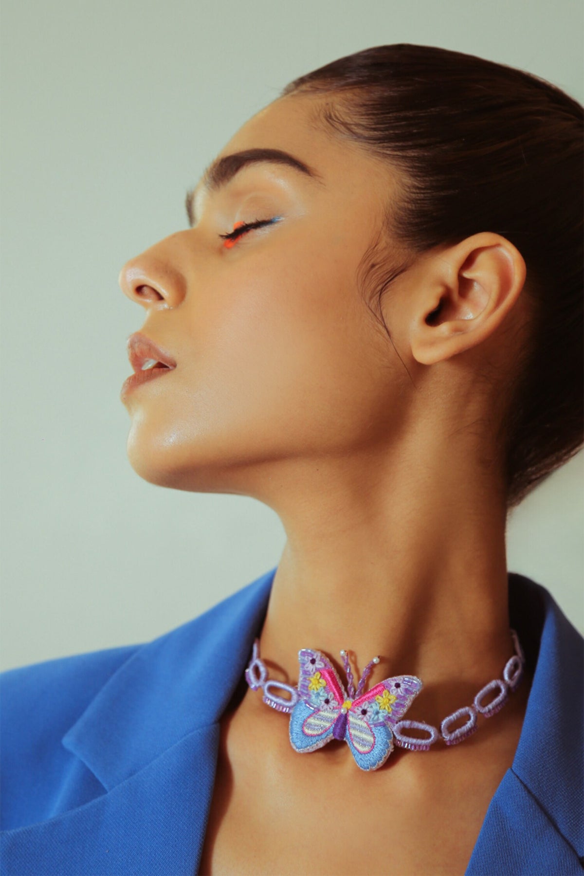 Vibe Check Embroidered Choker 