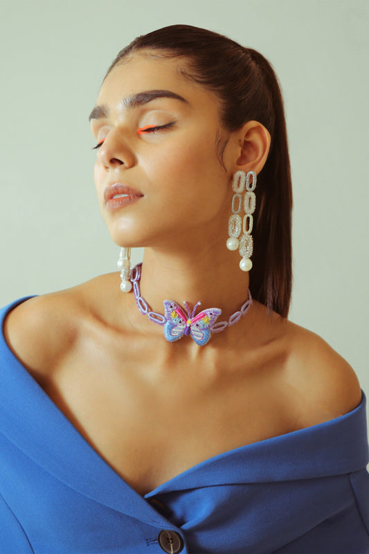 Vibe Check Embroidered Choker 