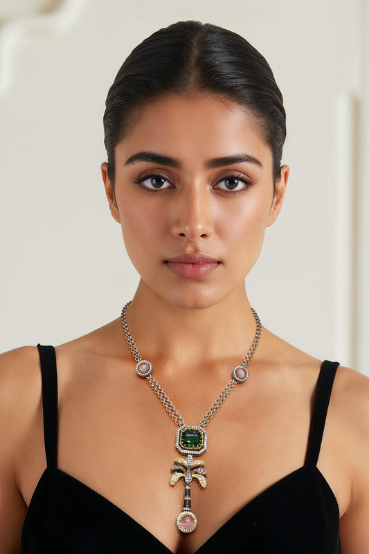 Designer Semi Precious Stone Necklace 