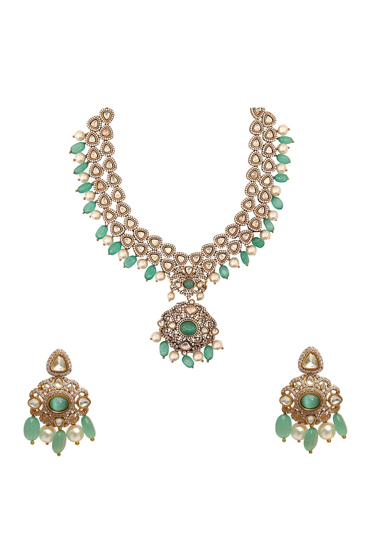 Gold Finish Choker Set 