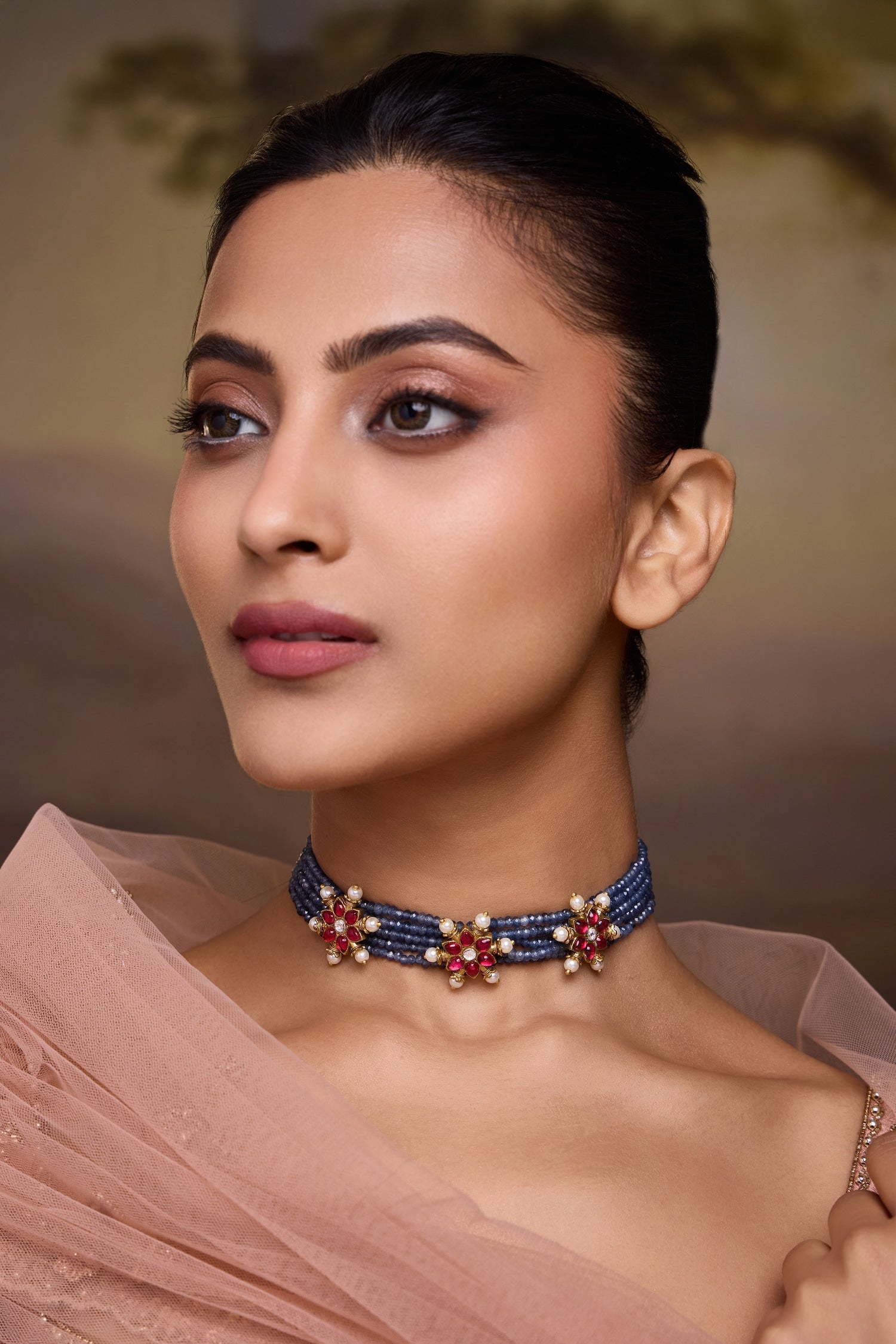 Blue Kundan Necklace 