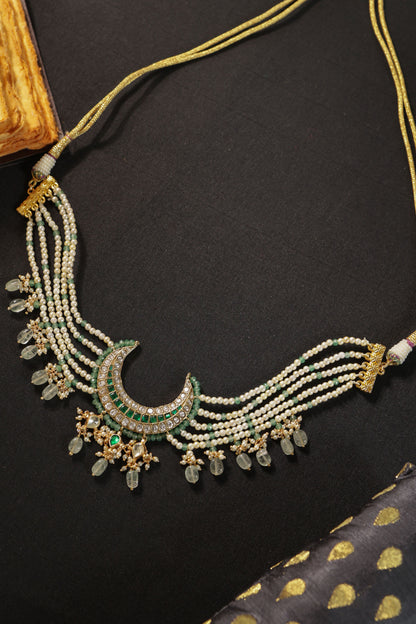 Crescent Choker Necklace 