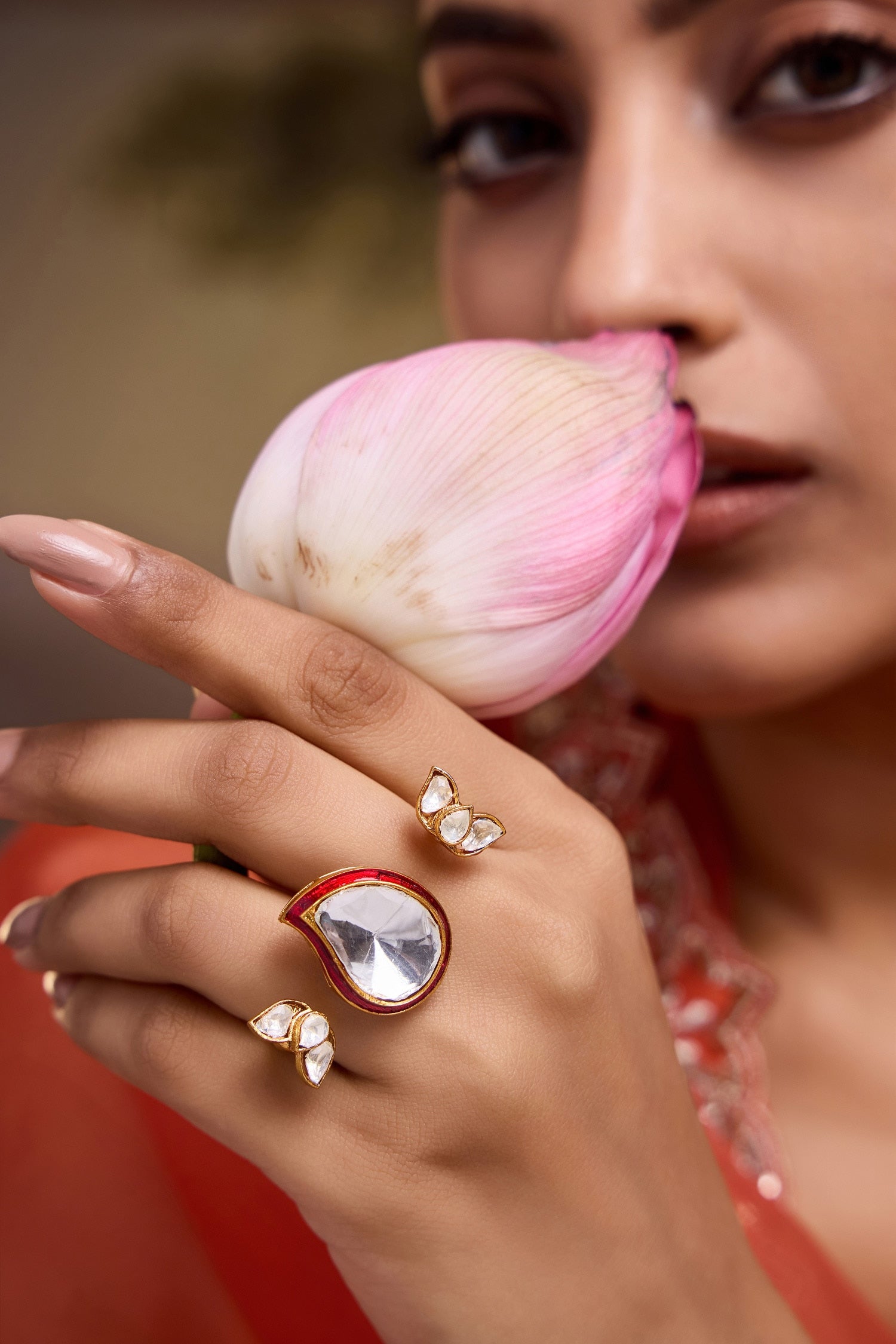 Statement Polki Ring 