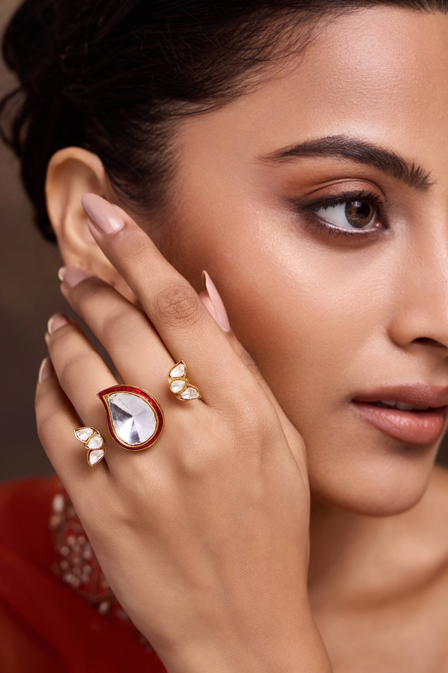 Statement Polki Ring 
