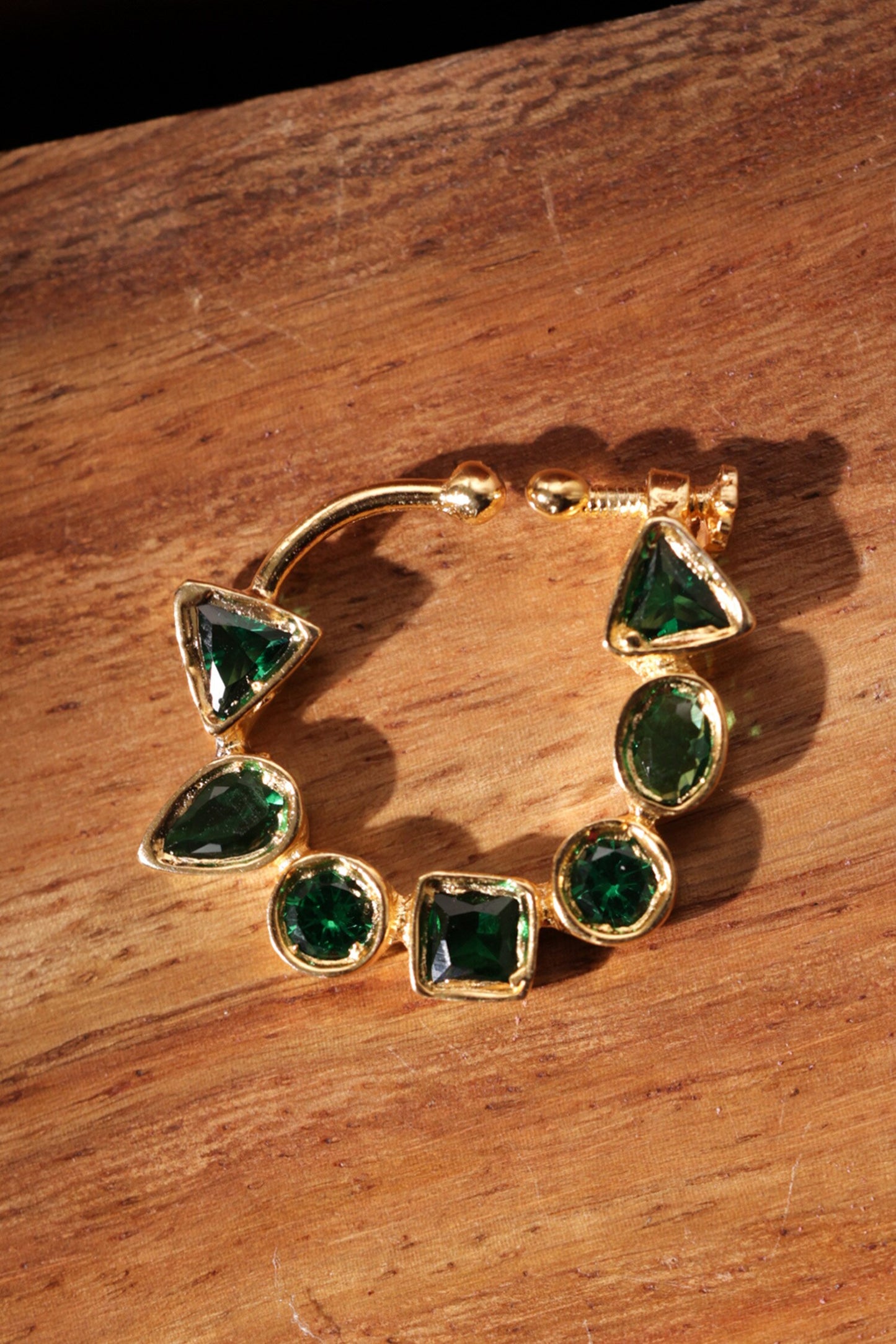 Green Polki Nosepin 