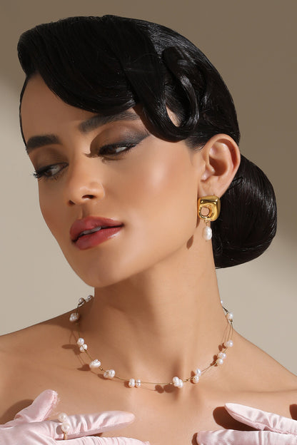 Pearl Elegance Chain Necklace 