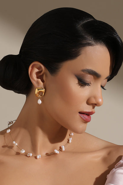Pearl Elegance Chain Necklace 