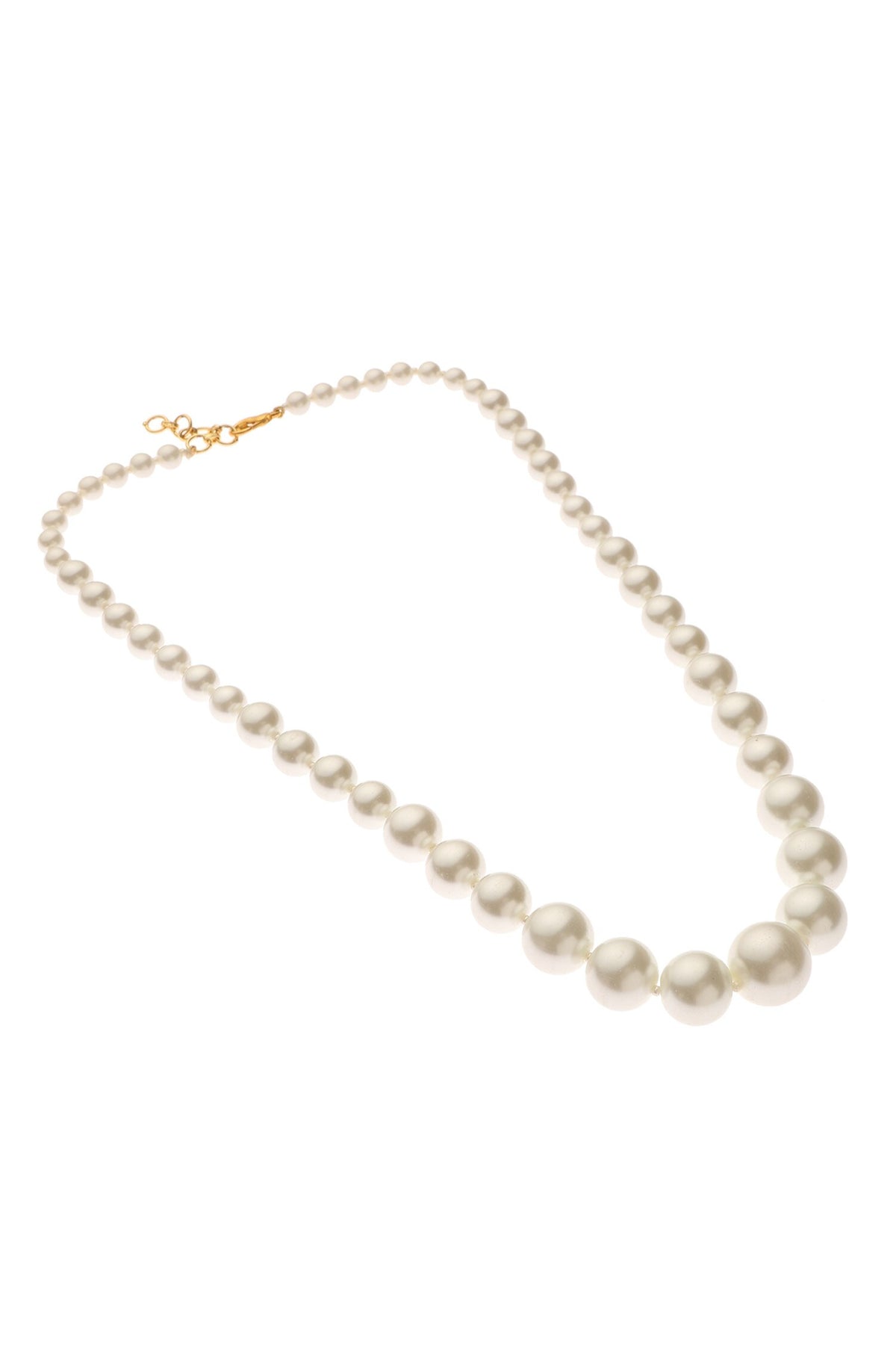Graduated Natural Pearl Necklace 