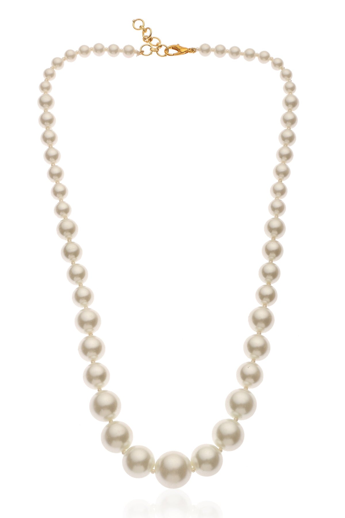 Graduated Natural Pearl Necklace 