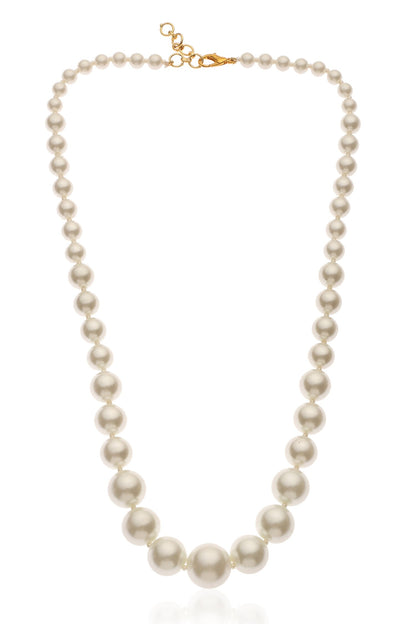 Graduated Natural Pearl Necklace 