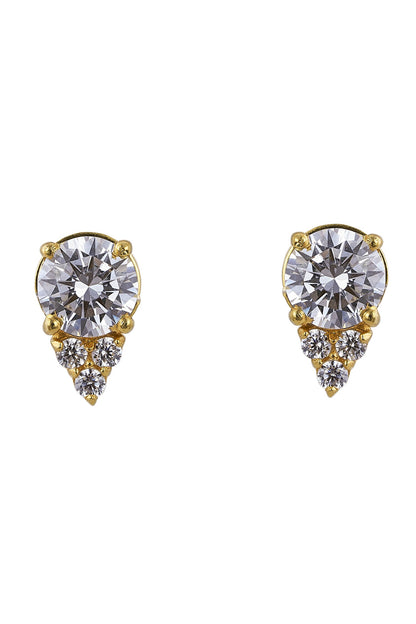 925 Silver Dewdrop Studs 