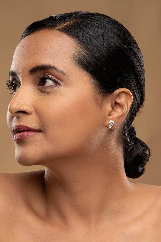 925 Silver Dewdrop Studs 