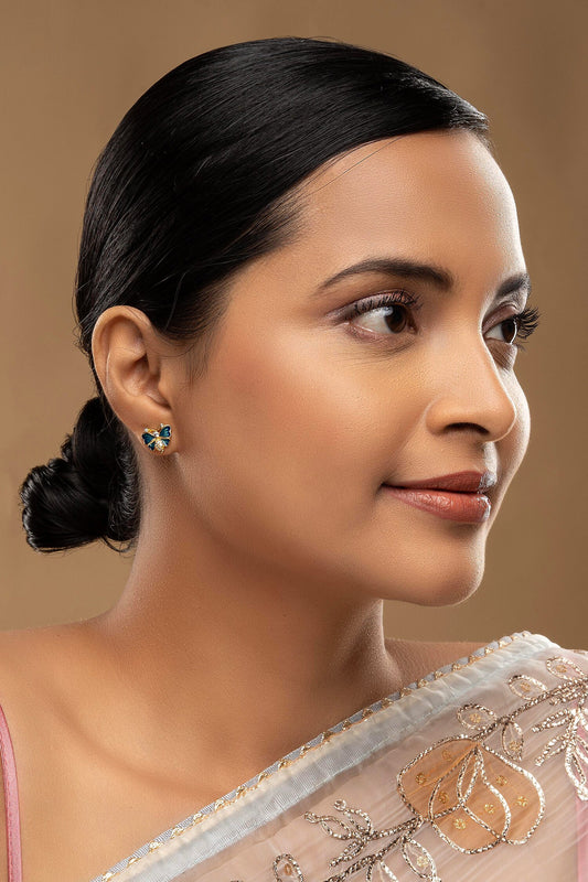 925 Silver Full Butterfly Earrings 