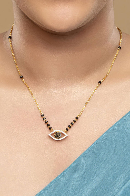 925 Silver Evil Eye Mangalsutra 