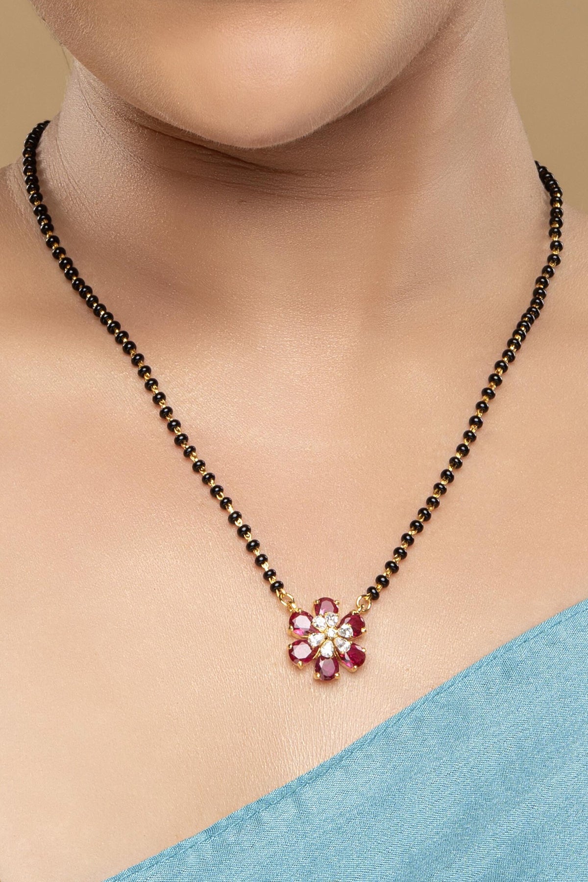 925 Silver Ashoka Mangalsutra 