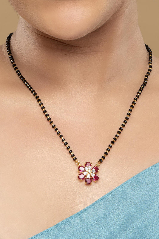 925 Silver Ashoka Mangalsutra 