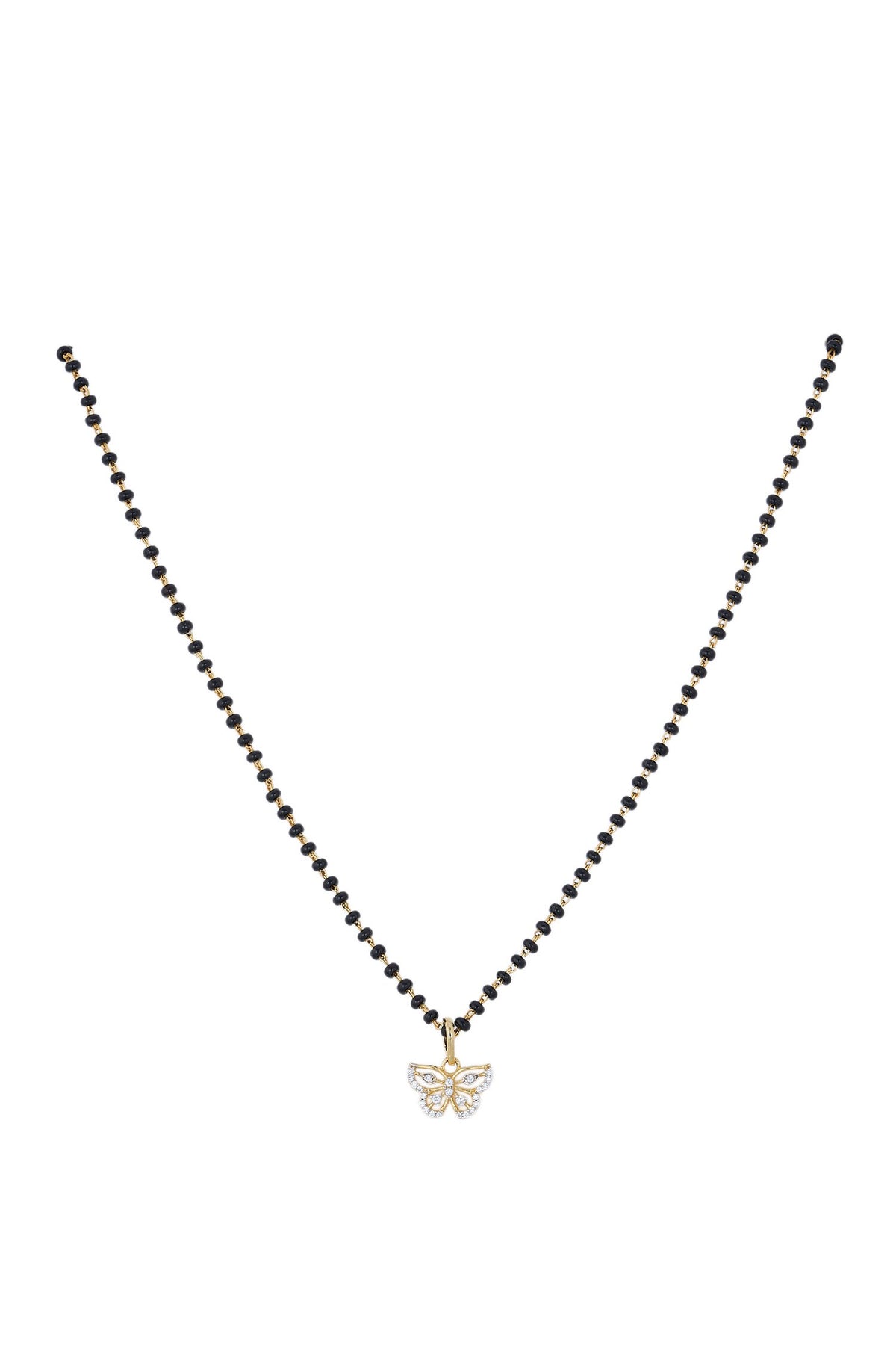 925 Silver Butterfly Mangalsutra 
