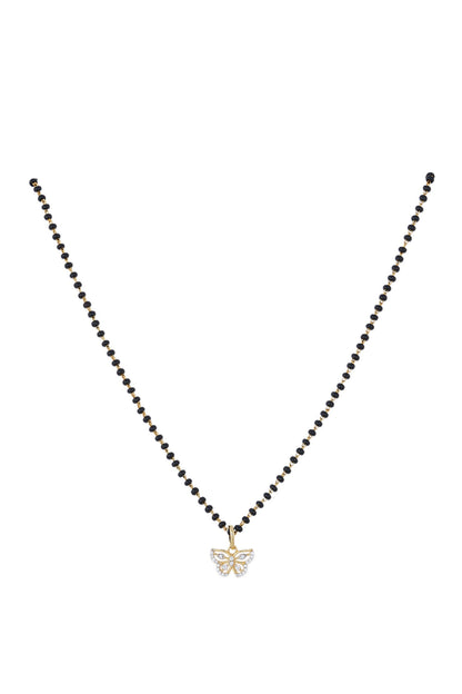 925 Silver Butterfly Mangalsutra 