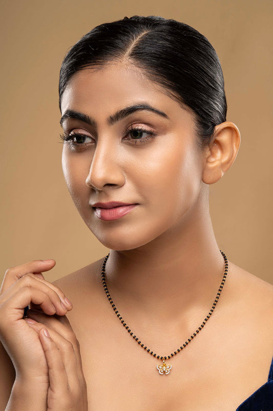 925 Silver Butterfly Mangalsutra 