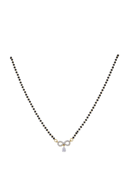 925 Silver Infinity Drop Mangalsutra 