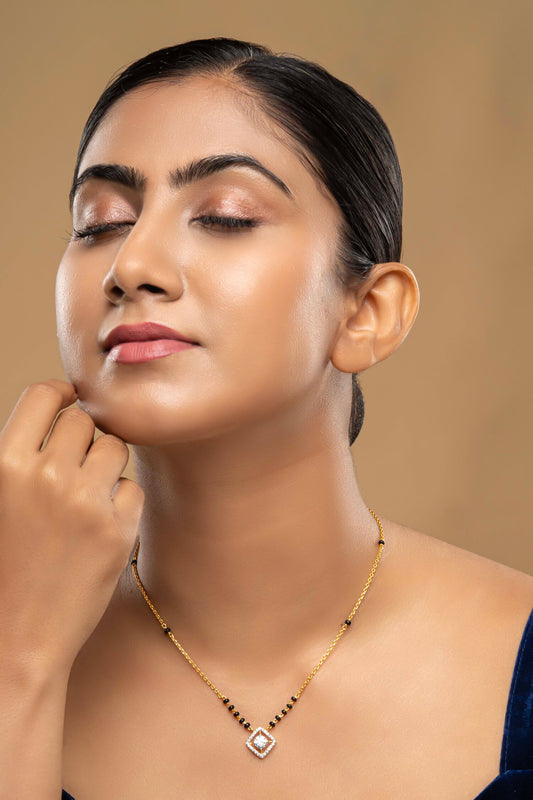925 Silver Trivrit Mangalsutra 
