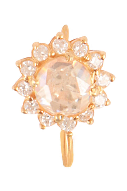 925 Silver Polki Nosepin 