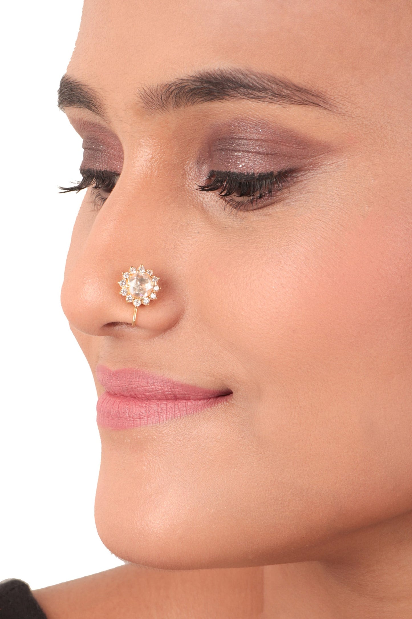 925 Silver Polki Nosepin 