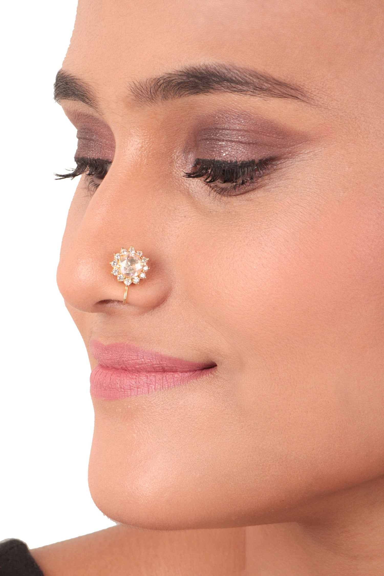 925 Silver Polki Nosepin 