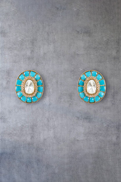 Turquoise Stone Necklace Set 