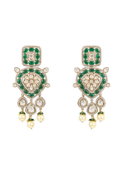 Gold-Plated Kundan Necklace Set 