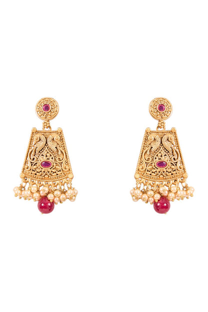 Gold-Plated Temple Necklace Set 