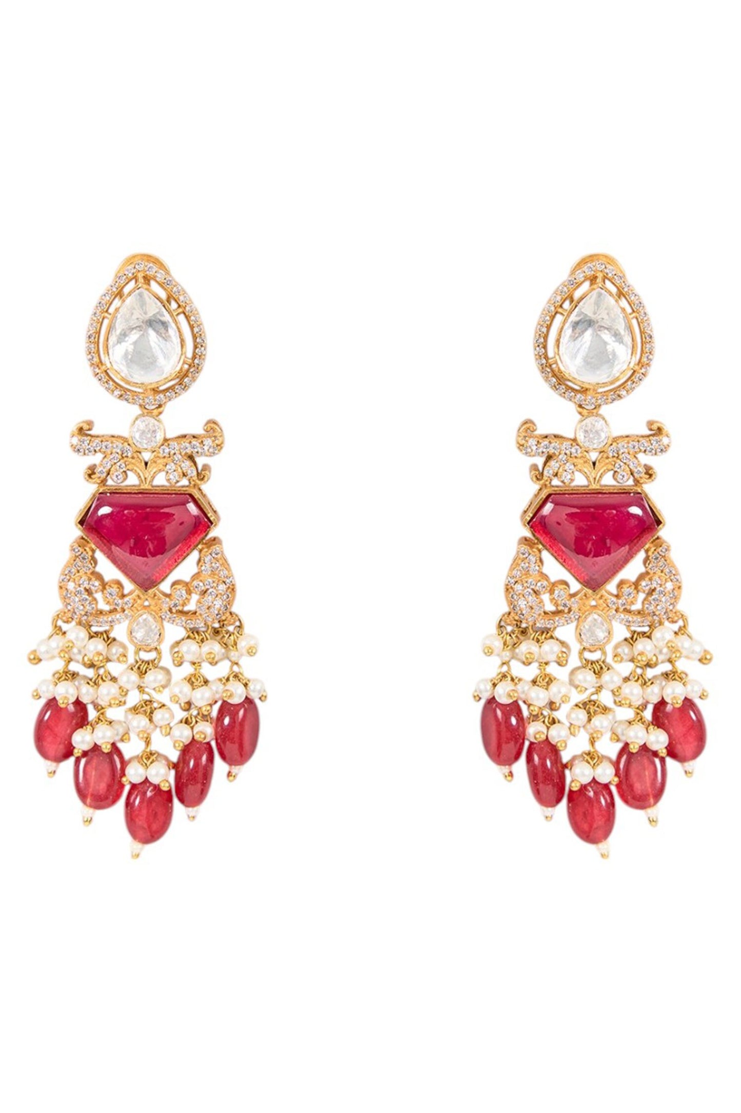 Kundan Work Necklace Set 