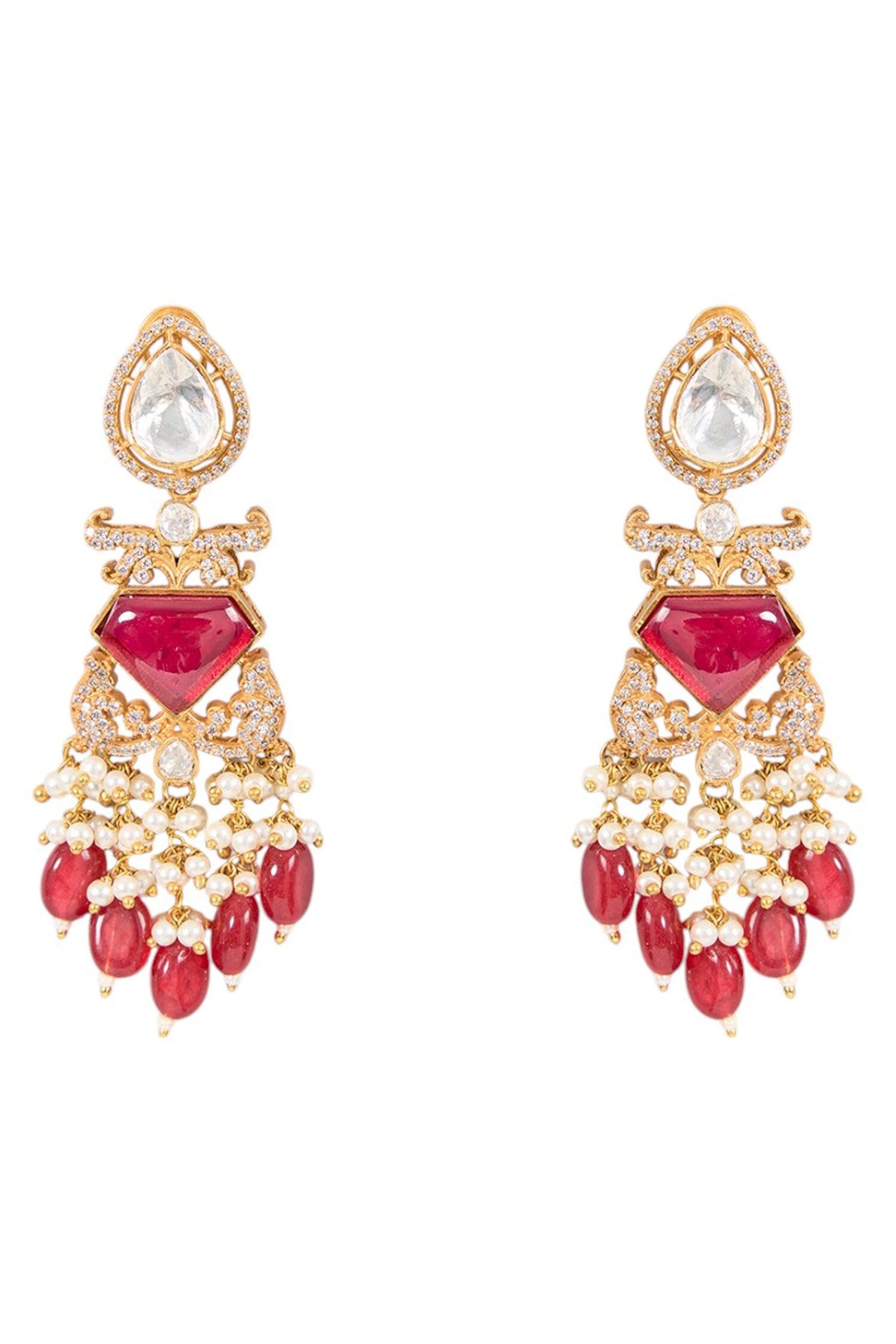 Kundan Work Necklace Set 