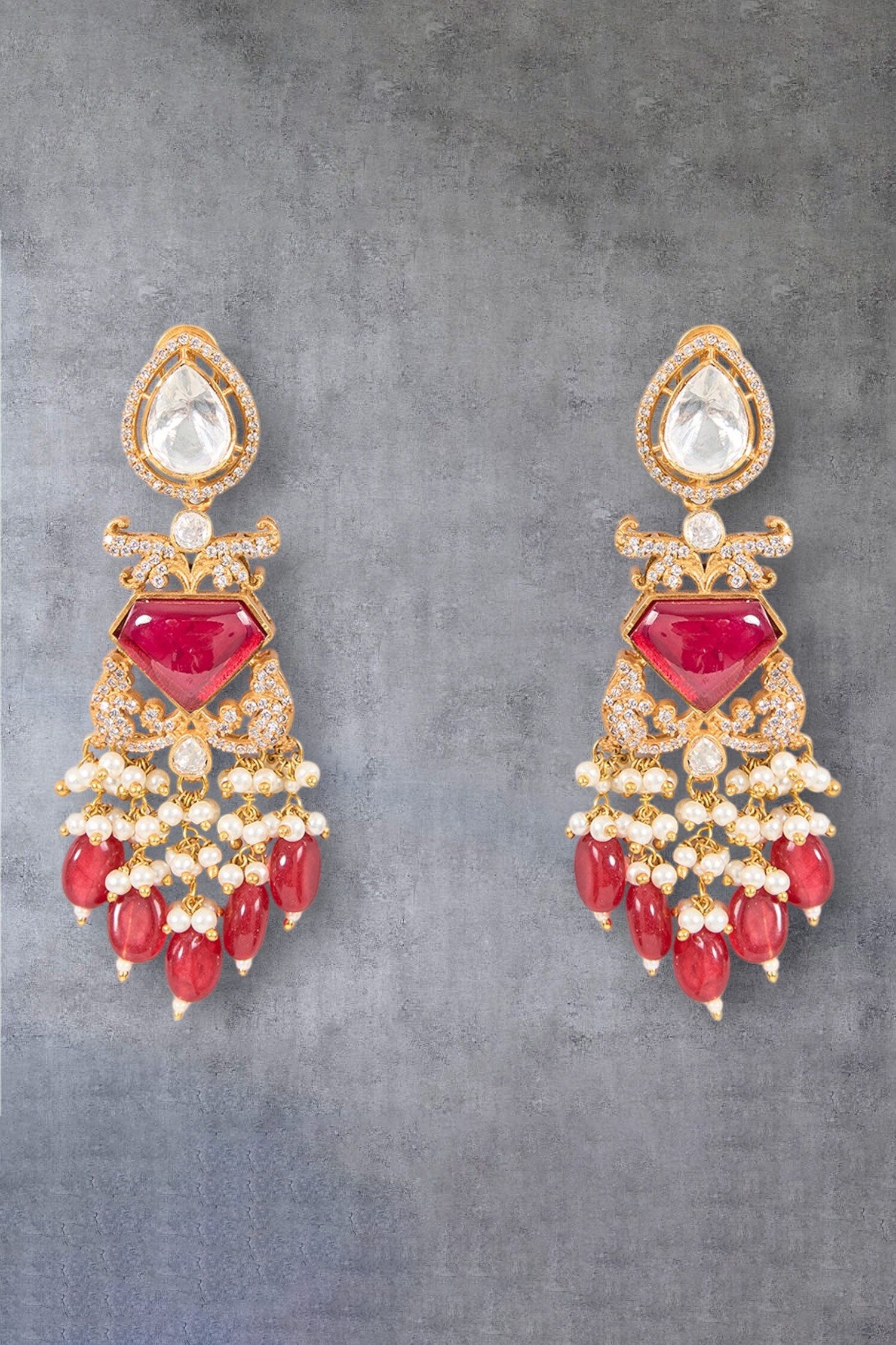 Kundan Work Necklace Set 