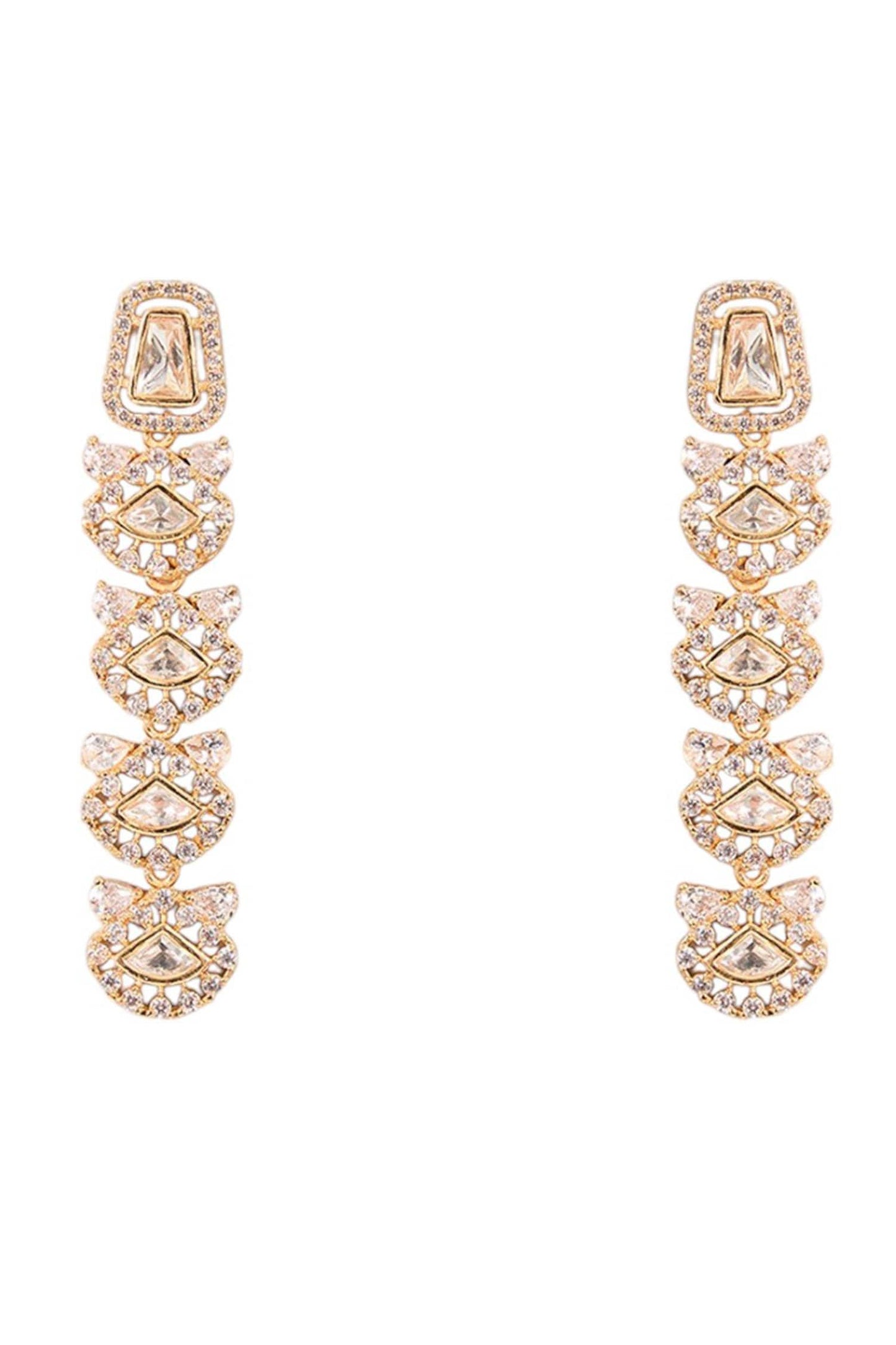 Diamond-Cut Stone Embellished Choker Set 