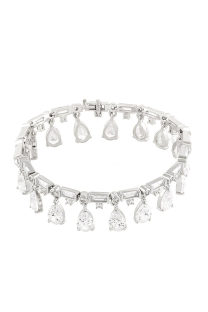 Elysian Charm Rhodium Plated Bracelet 