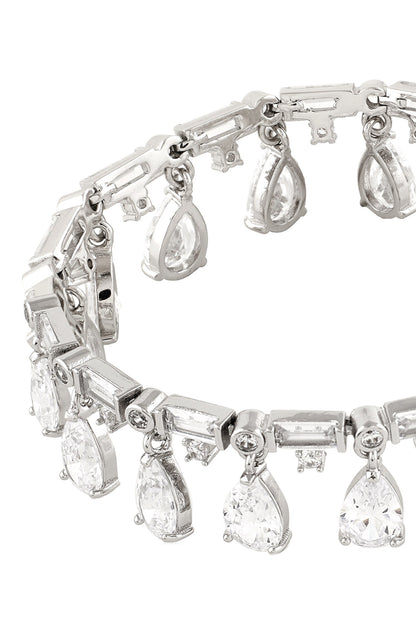 Elysian Charm Rhodium Plated Bracelet 